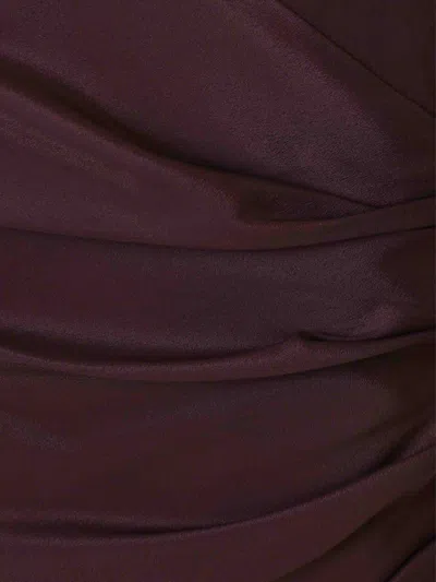 Mugler Dress By In Burgundy