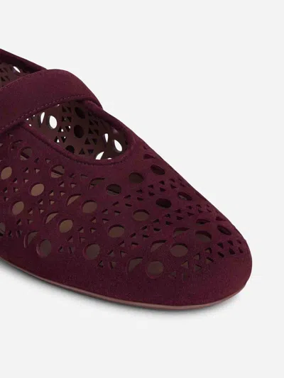 Alaïa Flat Vienne Ballet Flats In Red