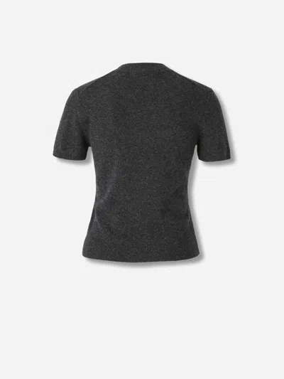 Alexander Wang Round Neck Short-sleeve T-shirt In Black