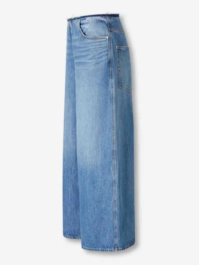 Alexander Wang Wide Leg Jeans In Blue