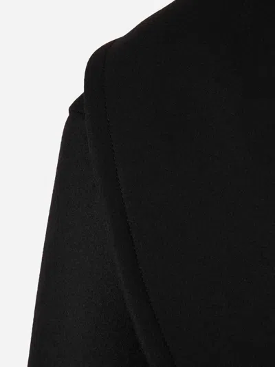 Bottega Veneta Short Wool Coat In Black