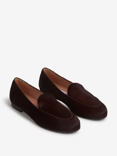 Aquazzura Flat Hair Shoes In Brown