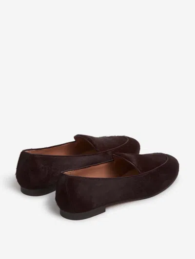 Aquazzura Flat Hair Shoes In Brown
