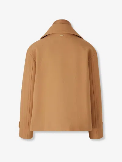 Herno Long Coat By In Brown