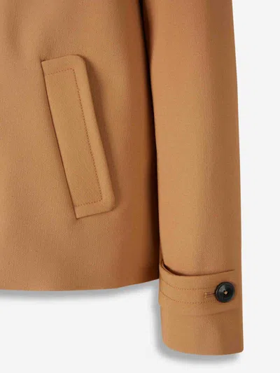 Herno Long Coat By In Brown