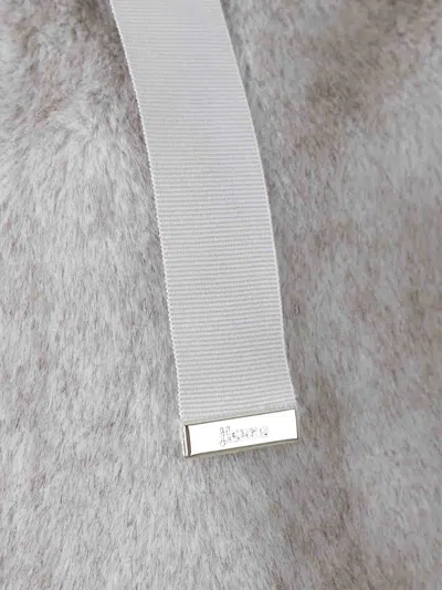 Herno Relaxed-fit Grey Jacket With Plush Texture And Hood In Gray