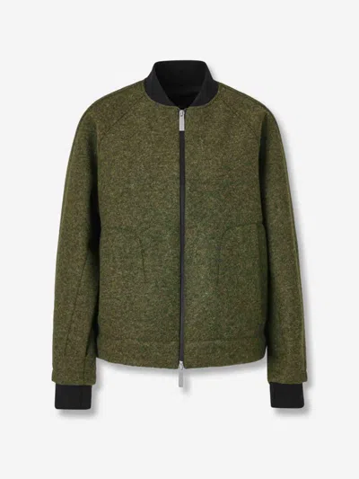 Laminar Long Coat In Green