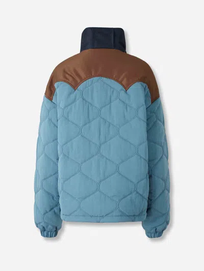 Marbell Double-breasted Down Jacket In Blue