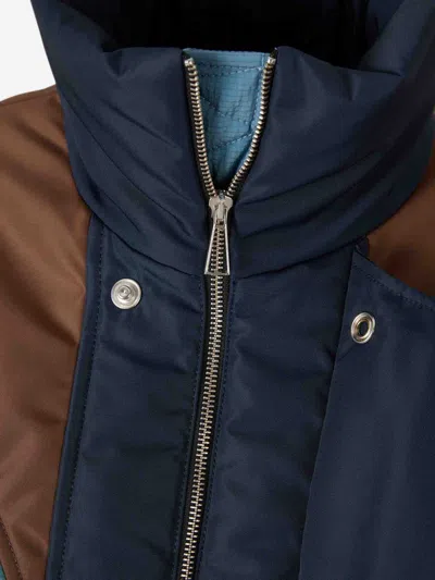 Marbell Double-breasted Down Jacket In Blue