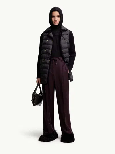 Moncler Quilted Knit Cardigan In Black