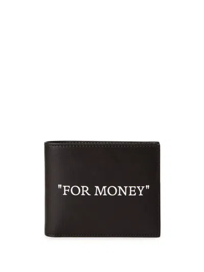 Off-white Wallets In Black