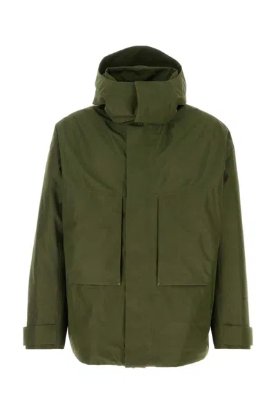 Herno Hooded Casual Jacket In Green