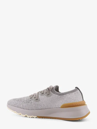 Brunello Cucinelli Stretch Knit Low-top Sneakers In Multi