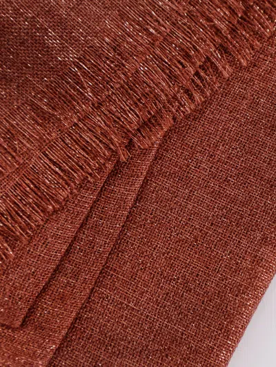 Brunello Cucinelli Women Cashmere And Silk Blend Scarf In Brown