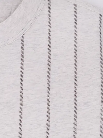 Brunello Cucinelli Women Cotton T-shirt In Multi