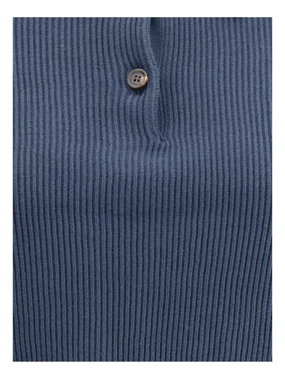 Brunello Cucinelli Women Knit Sweater In Blue