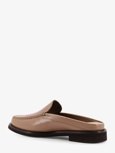 Brunello Cucinelli Women Leather Sabot Loafer In Brown