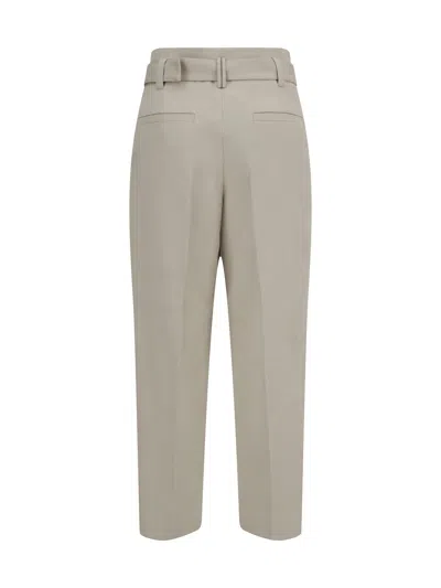 Brunello Cucinelli Women Linen Pants In Multi