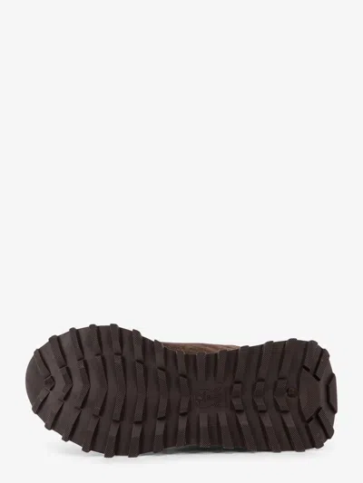 Brunello Cucinelli Women Suede Sneakers With Monili Detail On The Back In Brown