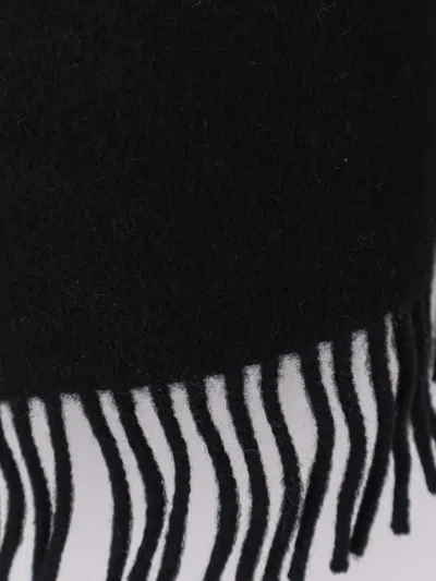 Brunello Cucinelli Women Wool And Cashmere Scarf With Hood In Black