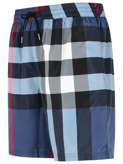 Burberry Blue Polyester Swimsuit In Blue