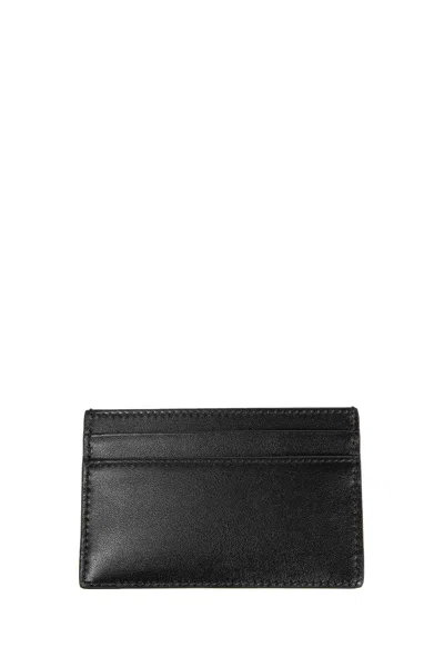 Gucci Men Black Card Holder With Horsebit On The Front In Leather Man In Black