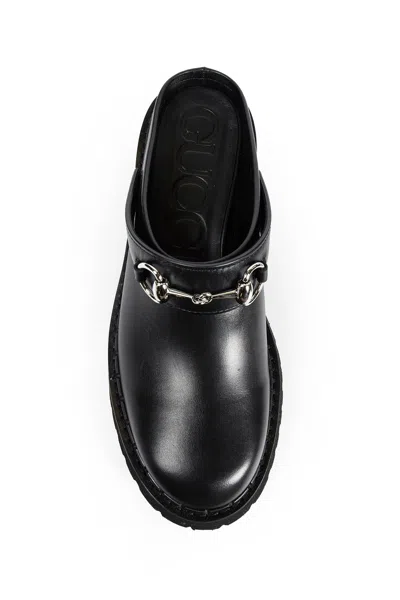 Gucci Horsebit Mules In Black