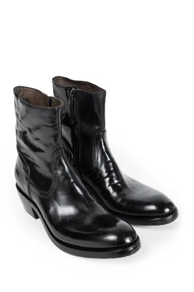 Premiata King Brass Boots In Black