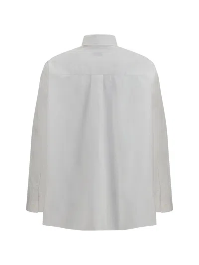 Burberry Women Slim Fit Cotton Shirt In White