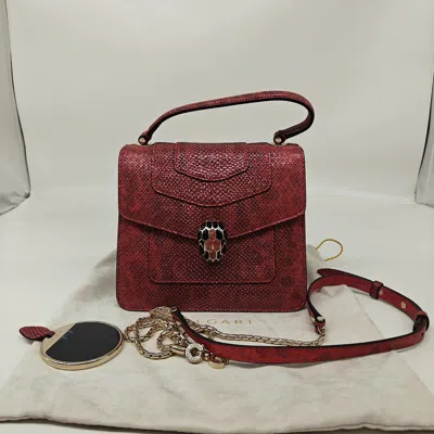 Bvlgari Women Pre-loved Bag Very Good Condition In Burgundy