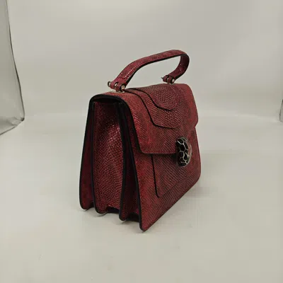 Bvlgari Women Pre-loved Bag Very Good Condition In Burgundy