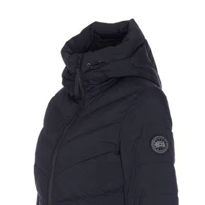 Canada Goose Women Clair Long Down Jacket In Black