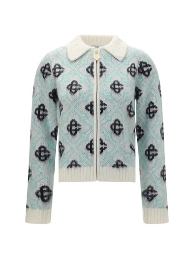 Casablanca Women Merino Wool Sweater In Blue