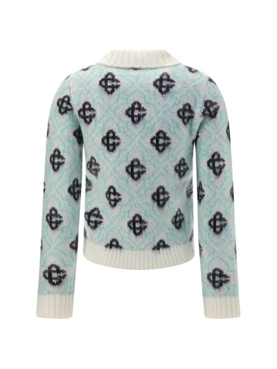 Casablanca Women Merino Wool Sweater In Blue