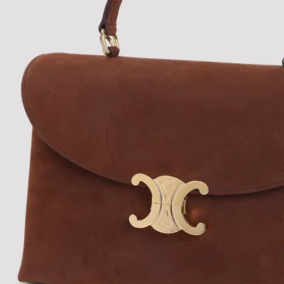 Celine Medium Nino Bag In Grained Nubuck Calfskin In Brown