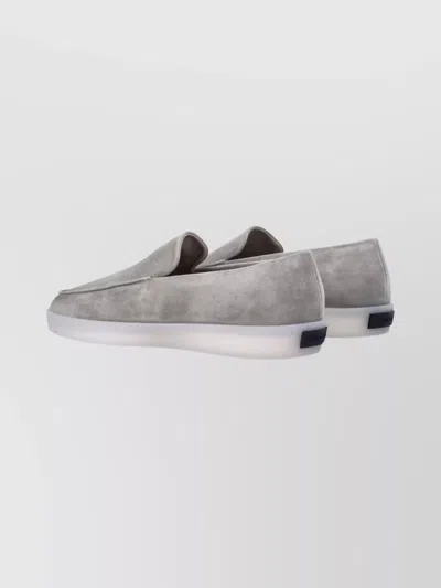 Fear Of God Suede Loafers With Round Toe And Rubber Sole In Gray