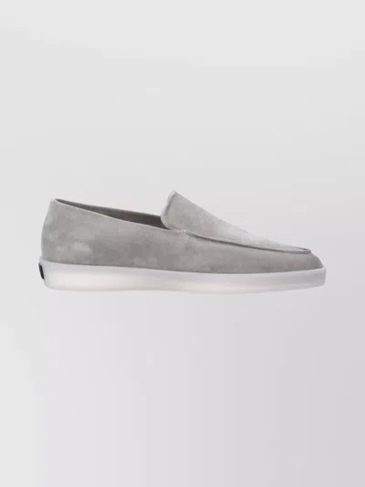 Fear Of God Suede Loafers With Round Toe And Rubber Sole In Gray