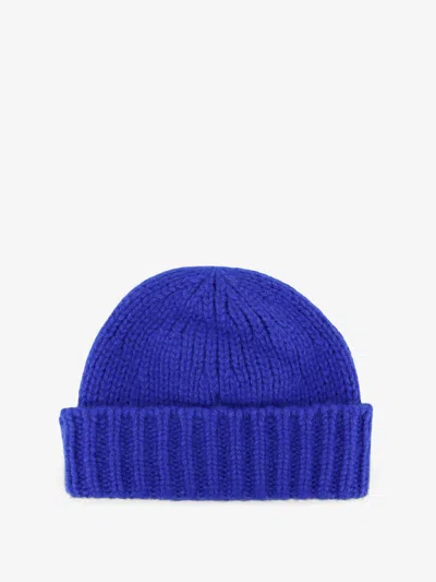 Celine Women Cashmere And Silk Triomphe Hat In Blue