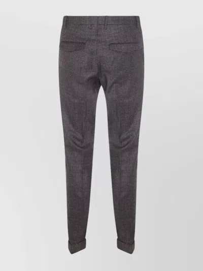 Pt Torino Relaxed Trousers With Cuffed Hem And Pleats In Gray