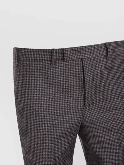 Pt Torino Relaxed Trousers With Cuffed Hem And Pleats In Gray