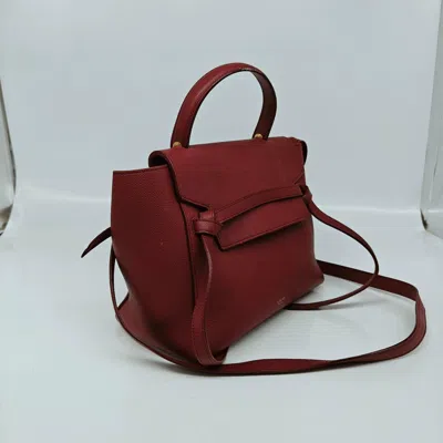 Celine Women Pre-loved Bag Very Good Condition In Burgundy