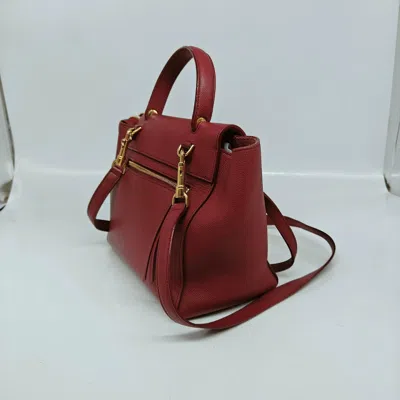 Celine Women Pre-loved Bag Very Good Condition In Burgundy