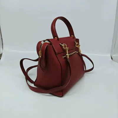 Celine Women Pre-loved Bag Very Good Condition In Burgundy