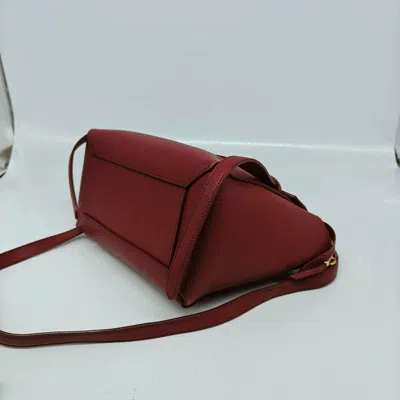 Celine Women Pre-loved Bag Very Good Condition In Burgundy