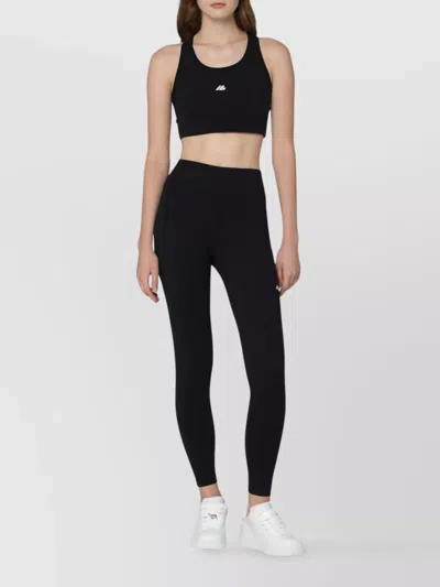 Balenciaga Activewear Sleeveless Top In Matt Nylon Blend In Black