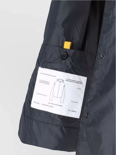 Aspesi Relaxed Fit Jacket With Hood And Slits In Gray