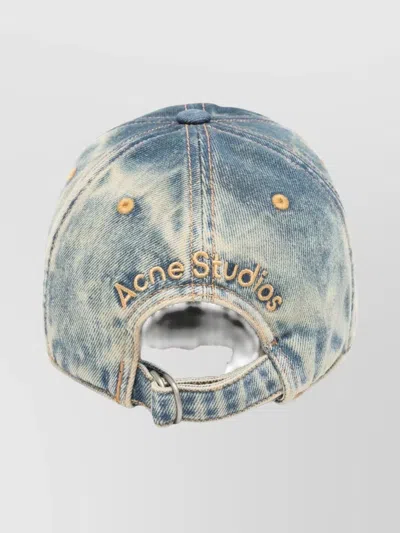 Acne Studios Blue Denim Classic Baseball Hat In Blue