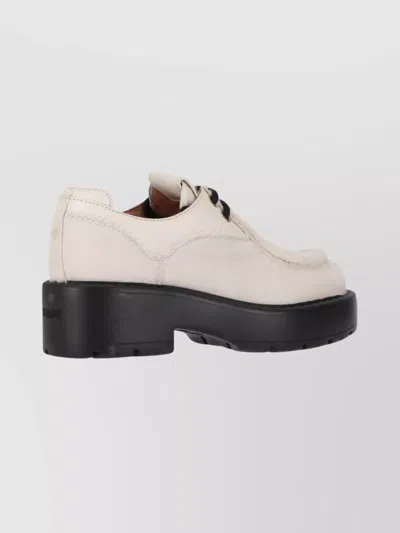 Miu Miu Lace-up Shoes Chunky Sole Design In Neutral