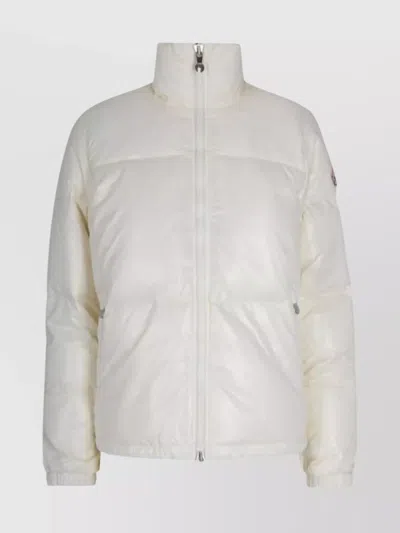 Pyrenex Quilted High Collar Jacket And Hat In Neutral