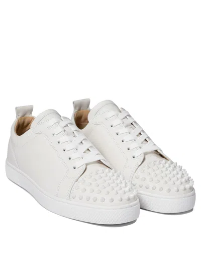 Christian Louboutin Men Louis Junior Spikes Leather Sneakers In Multi